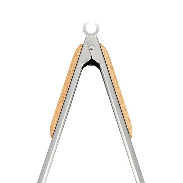 【3個セット】CAPTAIN STAG BBQ ウッドグリップ炭バサミ 35cm UG-3286