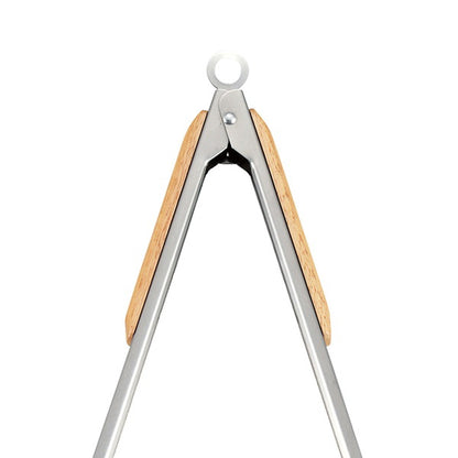 【3個セット】CAPTAIN STAG BBQ ウッドグリップ炭バサミ 35cm UG-3286