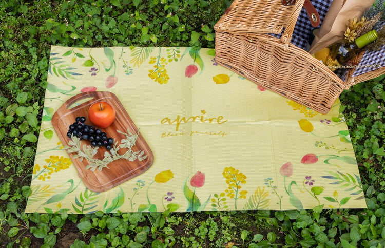 【2個セット】 アプリール ソフトクッション レジャーシート (90×60cm) グロウ UT-1014 フォトジェニックなデザインのレジャーシート(代引不可)