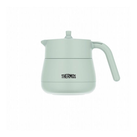 サーモス 真空断熱ティーポット 450ml ライトグレー TTE-450LGY(代引不可)