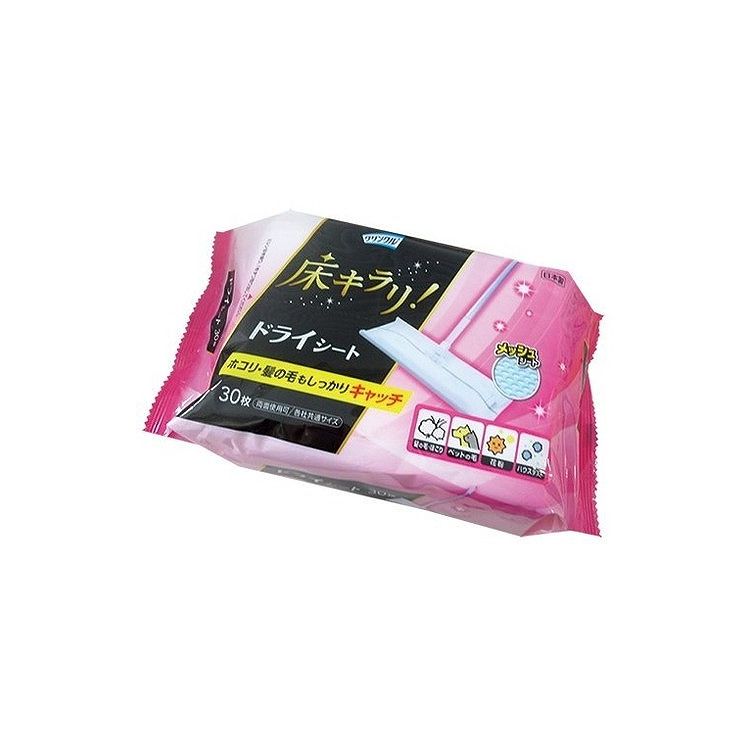 【10個セット】 Life-do.Plus 床キラリ ドライシート30枚 ホコリ・髪の毛もしっかりキャッチ(代引不可)