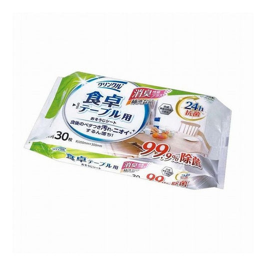 【10個セット】 Life-do.Plus 卓テーブル用おそうじシート抗菌30枚入 食後のベタつき汚れ・ニオイするん落ち!使い捨てお掃除シートです(代引不可)