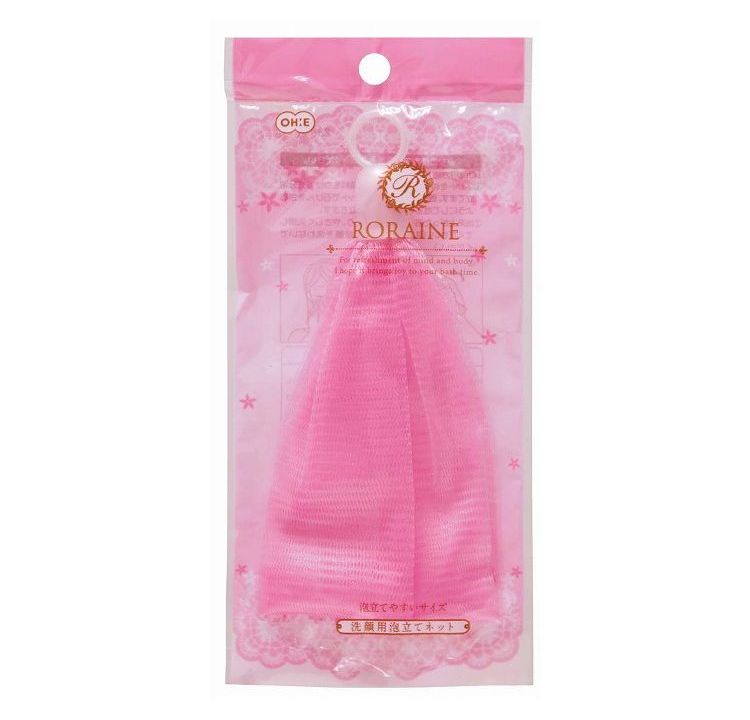 オーエ 【10個セット】 ロレーヌ 洗顔用泡立てネット ピンク(代引不可)