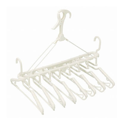 オーエ HOS ベランダ用8連ハンガー ホワイト 87340(代引不可)