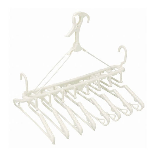 オーエ HOS ベランダ用8連ハンガー ホワイト 87340(代引不可)