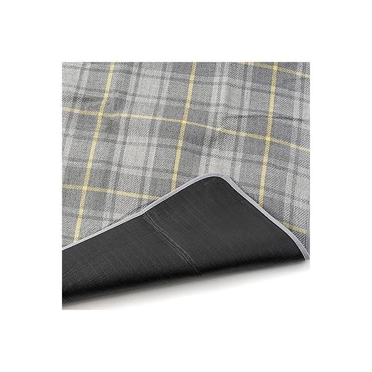 アサヒ興洋 ふんわりレジャーマット 4~5人用 特大(150×200cm) グレイッシュチェック 敷物 レジャーマット クッション シート 折りたたみ 遠足(代引不可)