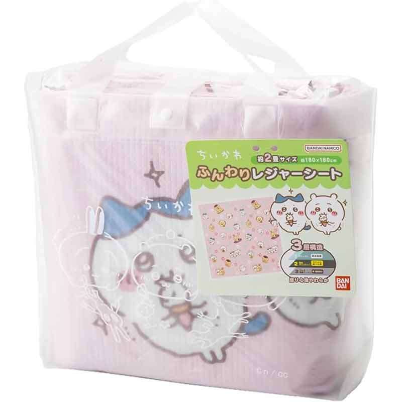 アサヒ興洋 クッションレジャーシート 4~5人用 2畳サイズ(180×180cm) ちいかわ(代引不可)