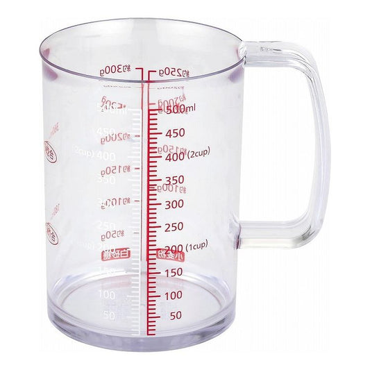 【2個セット】 貝印 どこでも注げる耐熱計量カップ 500ml DH8126計量カップ 食洗機対応 日本製 液だれしにくい(代引不可)