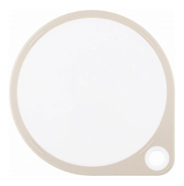 貝印 まるいまな板 25cm ホワイト AP5327(代引不可)