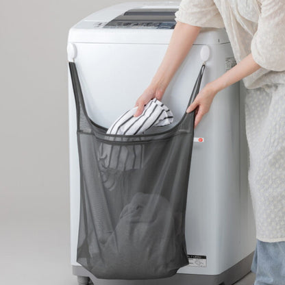 ダイヤ レジ袋みたいな洗濯ネット ランドリーバッグ ドラム式洗濯機対応 グレー(代引不可)