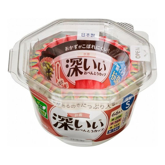 【3個セット】 東洋アルミエコープロダクツ 抗菌深いぃおべんとうカップ 深型S 4色 66枚 1866日本製 おかずカップ 小分け 抗菌加工(代引不可)