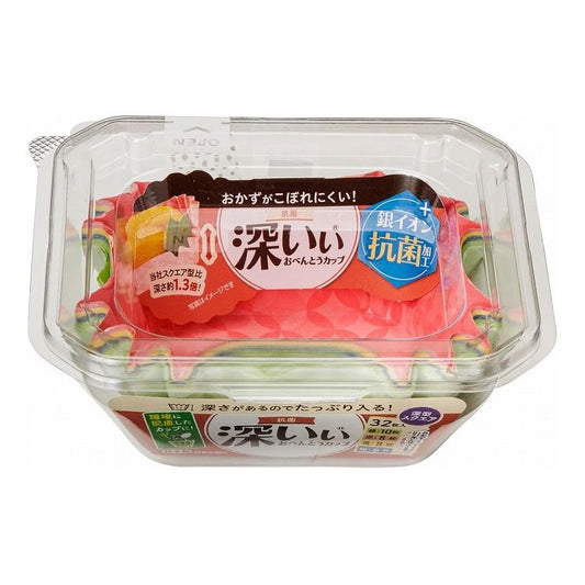 【3個セット】 東洋アルミエコープロダクツ 抗菌深いぃおべんとうカップ 深型スクエア 4色 32枚 1870日本製 おかずカップ 小分け 抗菌加工(代引不可)