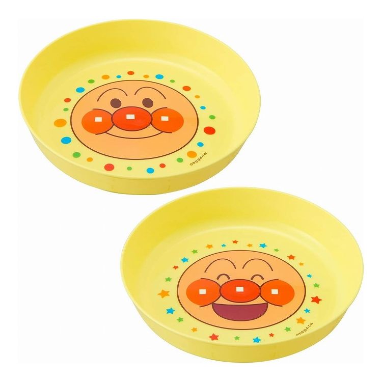 【2個セット】 レック アンパンマン ライトプレート 2枚入り A00148 2枚入り レンジ対応 食洗機対応 キャラクター 皿 軽い(代引不可)