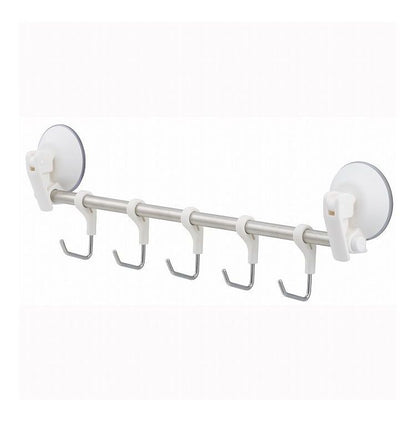 レック レバー式吸盤 5連フック(可動式) H00480 フック レバー式(代引不可)