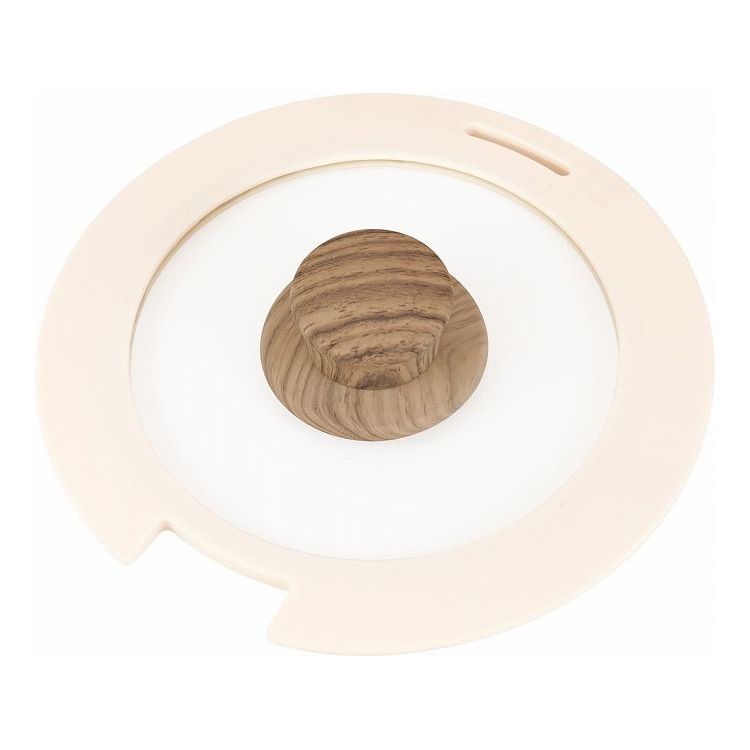 和平フレイズ ララッテ・トルテ 鍋用 シリコーン蓋 18cm RE-7513鍋蓋 ふた フタ ガラス 窓 木目 持ち手 くすみカラー(代引不可)