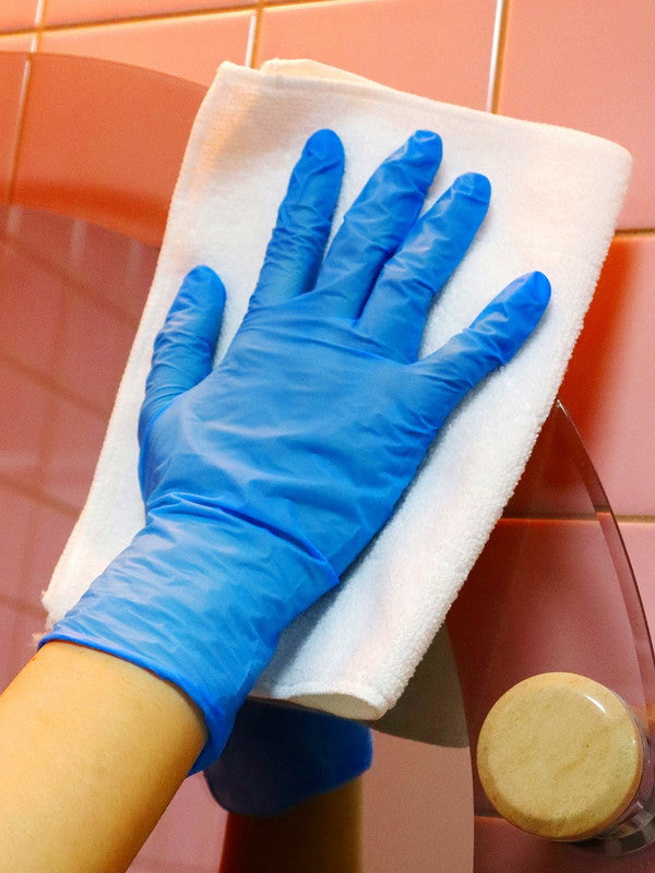 大和物産 ニトリル手袋 L ブルー (100枚入) 使い捨て 手袋(代引不可)