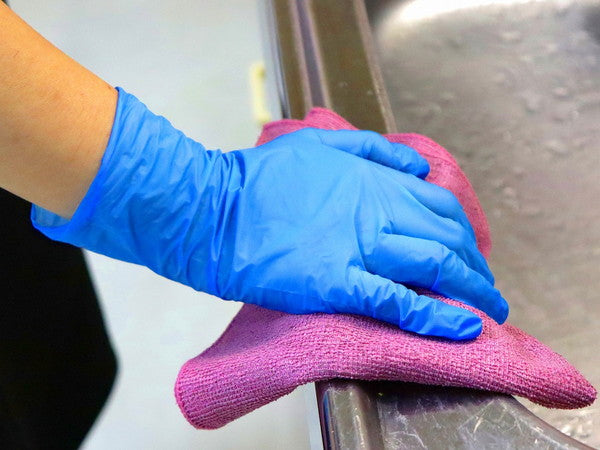 大和物産 ニトリル手袋 L ブルー (100枚入) 使い捨て 手袋(代引不可)