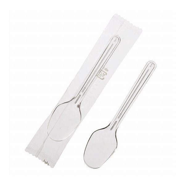 【5個セット】 トルネ 袋入り ミニ フォーク/スプーン スプーン 10本入 P-3559 プラスチック カトラリー(代引不可)