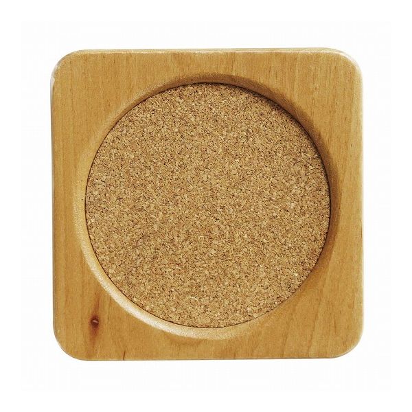 【3個セット】 トルネ ウッド コースター コルク角 1個入 COS-50 木製 茶托(代引不可)