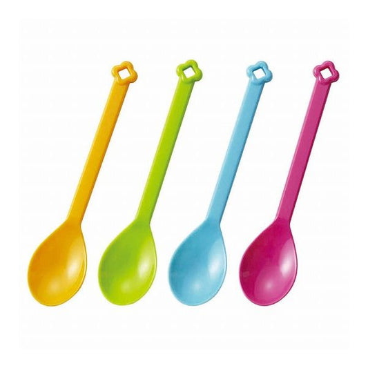 【5個セット】 トルネ フラワー フォーク/スプーン スプーン 8本入 P-3572 プラスチック カトラリー(代引不可)