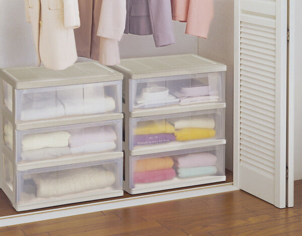 天馬 衣装ケース 3段 クローゼット ワイド540 チェスト タンス 収納 ケース(代引不可)