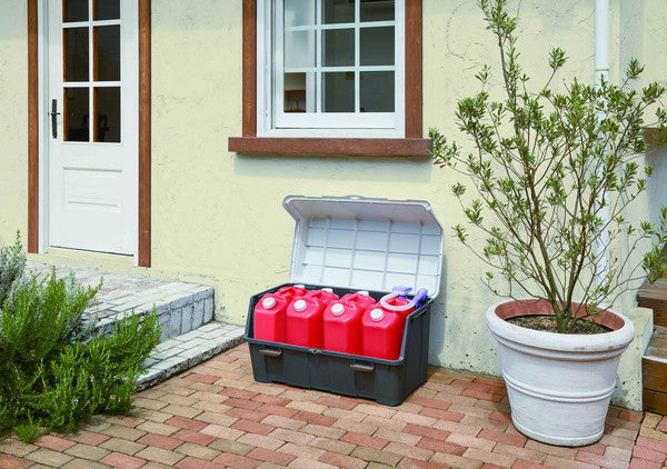 天馬 大きく開くコンテナー 140L (収納ボックス) 大きく開いて出し入れしやすい!屋外用収納ボックス(代引不可)