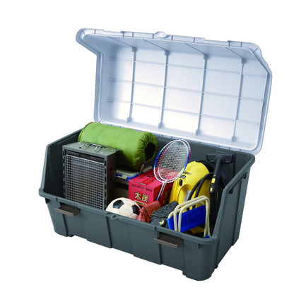 天馬 大きく開くコンテナー 140L (収納ボックス) 大きく開いて出し入れしやすい!屋外用収納ボックス(代引不可)