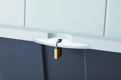 天馬 大きく開くコンテナー 140L (収納ボックス) 大きく開いて出し入れしやすい!屋外用収納ボックス(代引不可)