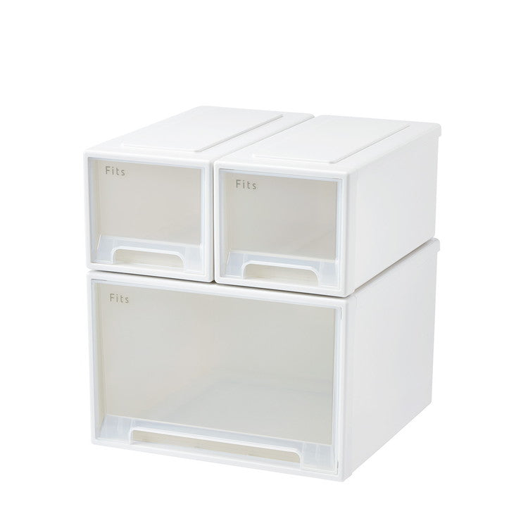 【6個セット】 【2025年新作】 天馬 収納ケース Fits フィッツケース 45-22 WC(ホワイトクリア)