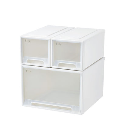 【6個セット】 【2025年新作】 天馬 収納ケース Fits フィッツケース 45-22 WC(ホワイトクリア)