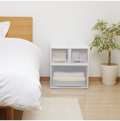 【6個セット】 【2025年新作】 天馬 収納ケース Fits フィッツケース 45-22 WC(ホワイトクリア)