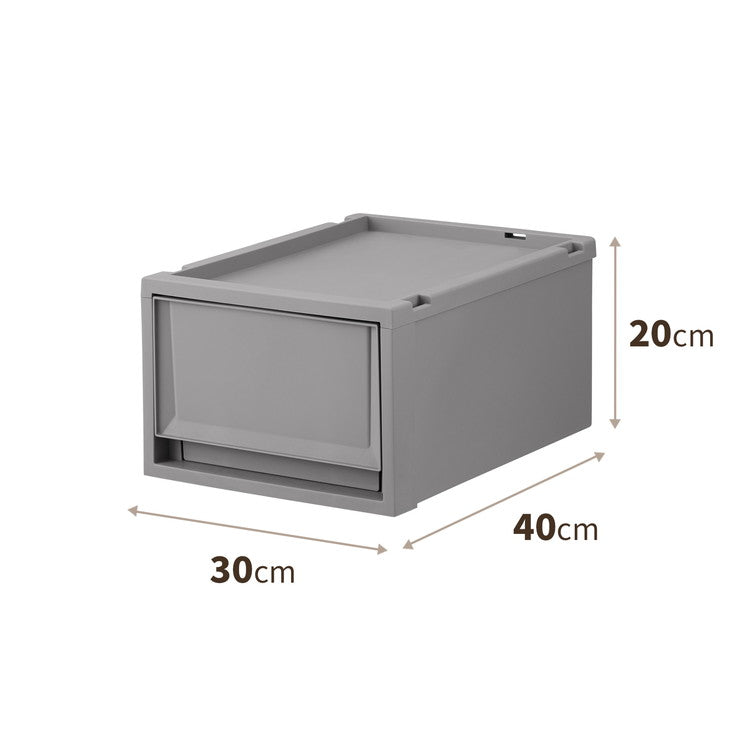 【6個セット】 天馬 Fits フィッツケース 幅30×奥行40×高さ20cm グレー FC40-3020 天馬「フィッツケース」の奥行40cmのサイズ!(代引不可)