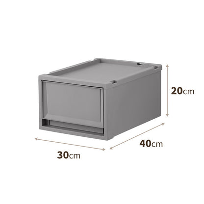 【6個セット】 天馬 Fits フィッツケース 幅30×奥行40×高さ20cm グレー FC40-3020 天馬「フィッツケース」の奥行40cmのサイズ!(代引不可)