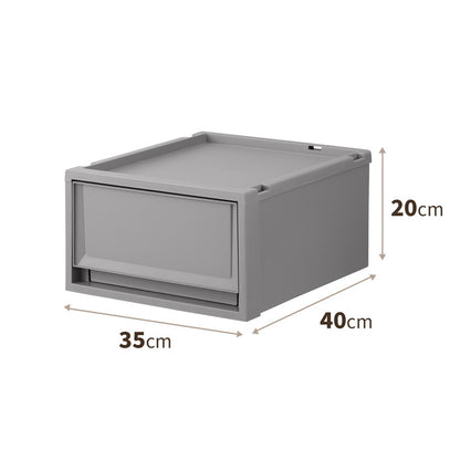 【6個セット】 天馬 Fits フィッツケース 幅35×奥行40×高さ20cm グレー FC40-3520 天馬「フィッツケース」の奥行40cmのサイズ!(代引不可)