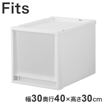 【4個セット】 【2025年新作】 天馬 収納ケース Fits フィッツケース マルチ 40-30M WC(ホワイトクリア)