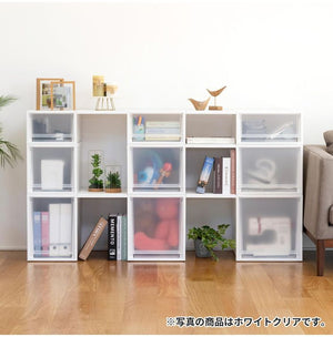 【4個セット】 【2025年新作】 天馬 収納ケース Fits フィッツケース マルチ 40-40M WC(ホワイトクリア)