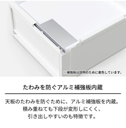 【4個セット】 【2025年新作】 天馬 収納ケース Fits フィッツケース マルチ 40-40M WC(ホワイトクリア)