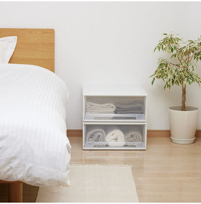 【6個セット】 【2025年新作】 天馬 収納ケース Fits フィッツケース 45-45 WC(ホワイトクリア)