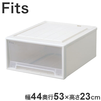 【2025年新作】 天馬 収納ケース Fits フィッツケース 53-44M WC(ホワイトクリア)