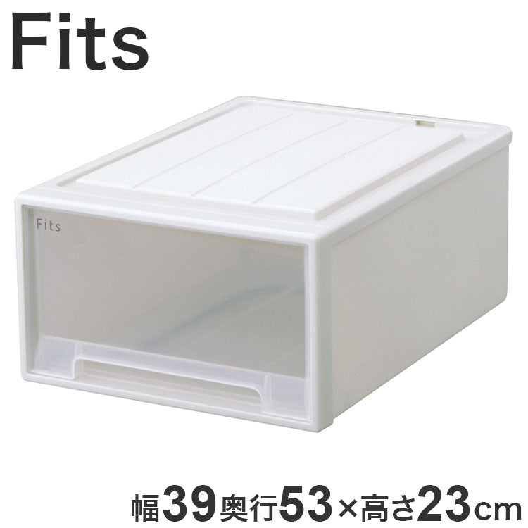 【2025年新作】 天馬 収納ケース Fits フィッツケース 53-39M WC(ホワイトクリア)
