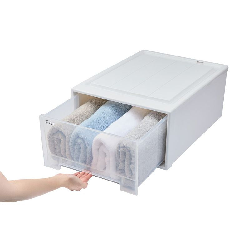 【2025年新作】 天馬 収納ケース Fits フィッツケース 53-39M WC(ホワイトクリア)