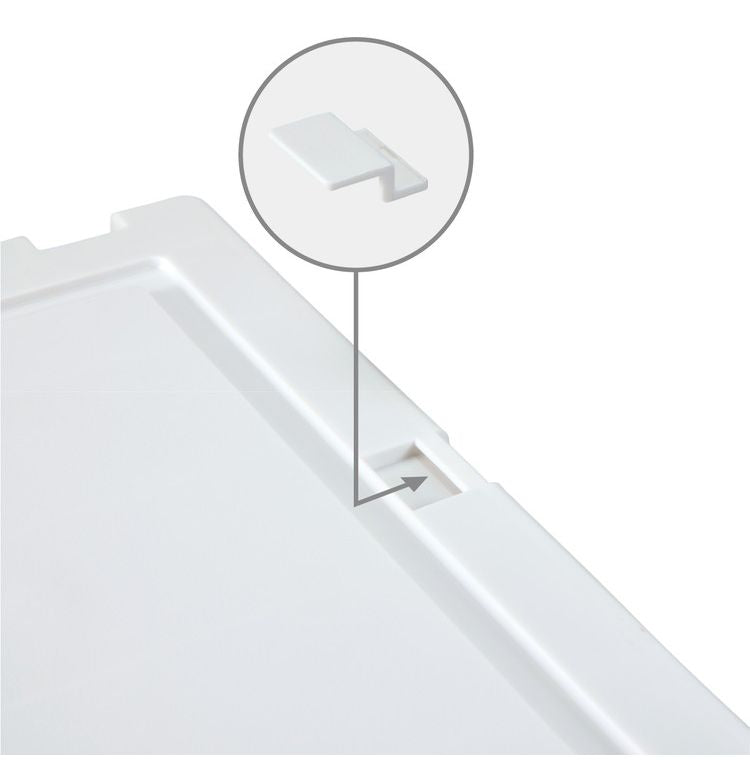 【2025年新作】 天馬 収納ケース Fits フィッツケース 53-30M WC 幅30.0×奥行53.0×高さ23.0cm ホワイトクリア