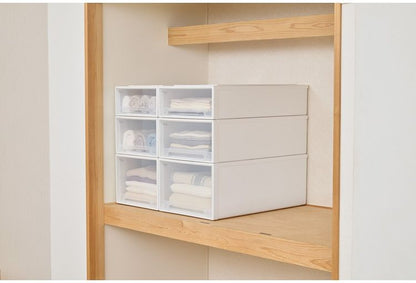 【2025年新作】 天馬 収納ケース Fits フィッツケース 74-39XL WC(ホワイトクリア)