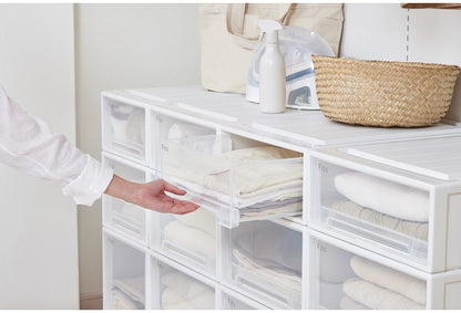 【2025年新作】 天馬 収納ケース Fits フィッツケース 74-39XL WC(ホワイトクリア)