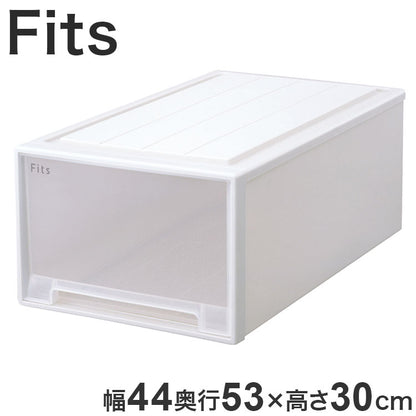 【2025年新作】 天馬 収納ケース Fits フィッツケース 74-44L WC(ホワイトクリア)