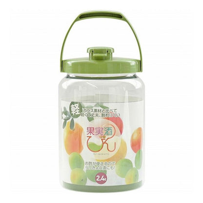 タケヤ化学工業 果実酒びん R型 2.4L みどり(代引不可)