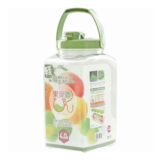 タケヤ化学工業 果実酒びん S型 4.0L みどり(代引不可)