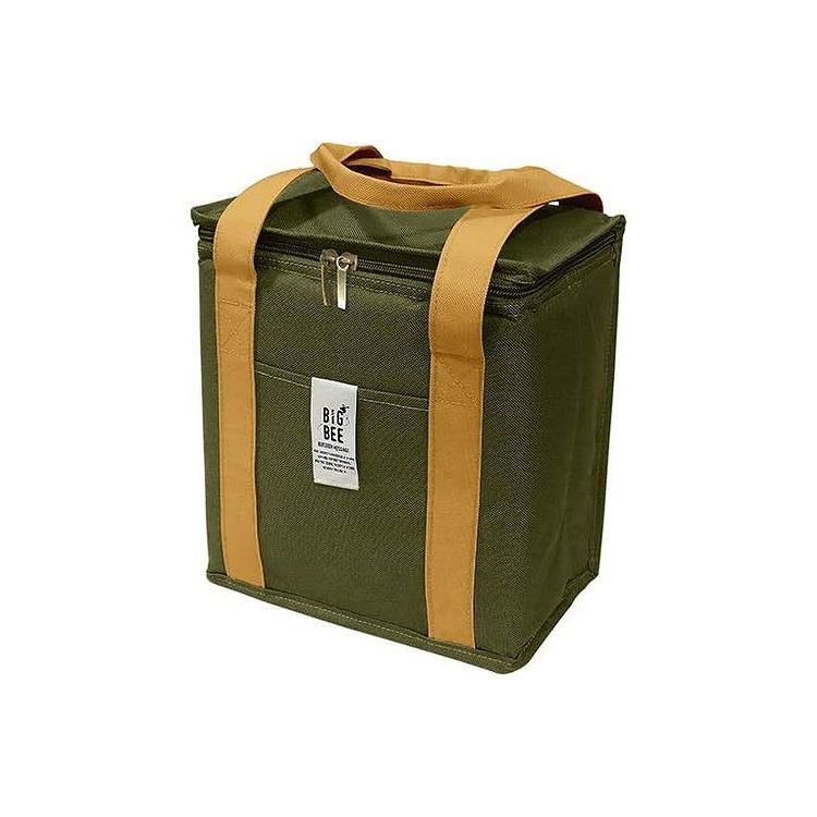 オカトー BigBee BOX型 クーラーランチバッグ オリーブグリーン ランチバッグ 保冷 クーラーバッグ おしゃれ シンプル(代引不可)