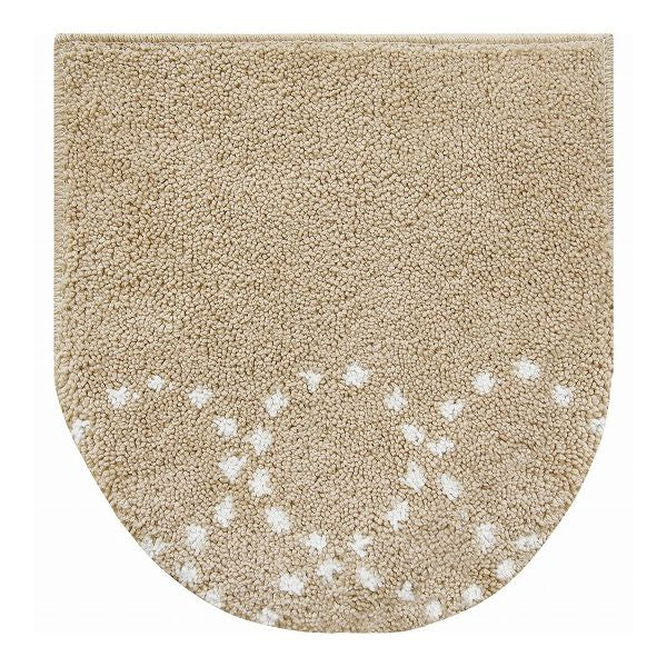 オカトー ナチュラル 兼用 フタカバー ドットベージュ トイレ フタカバー 貼る 粘着 シート 洗濯機OK 蓋カバー(代引不可)