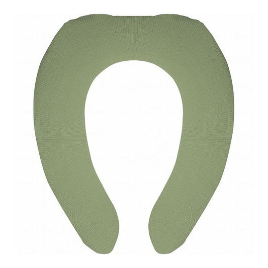 【3個セット】 オカトー ナチュラル U型便座カバー グリーン 便座 カバー U型便座 トイレ用品 シンプル フック(代引不可)